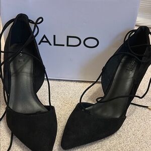 Aldo Black Heels Elegant and Versatile